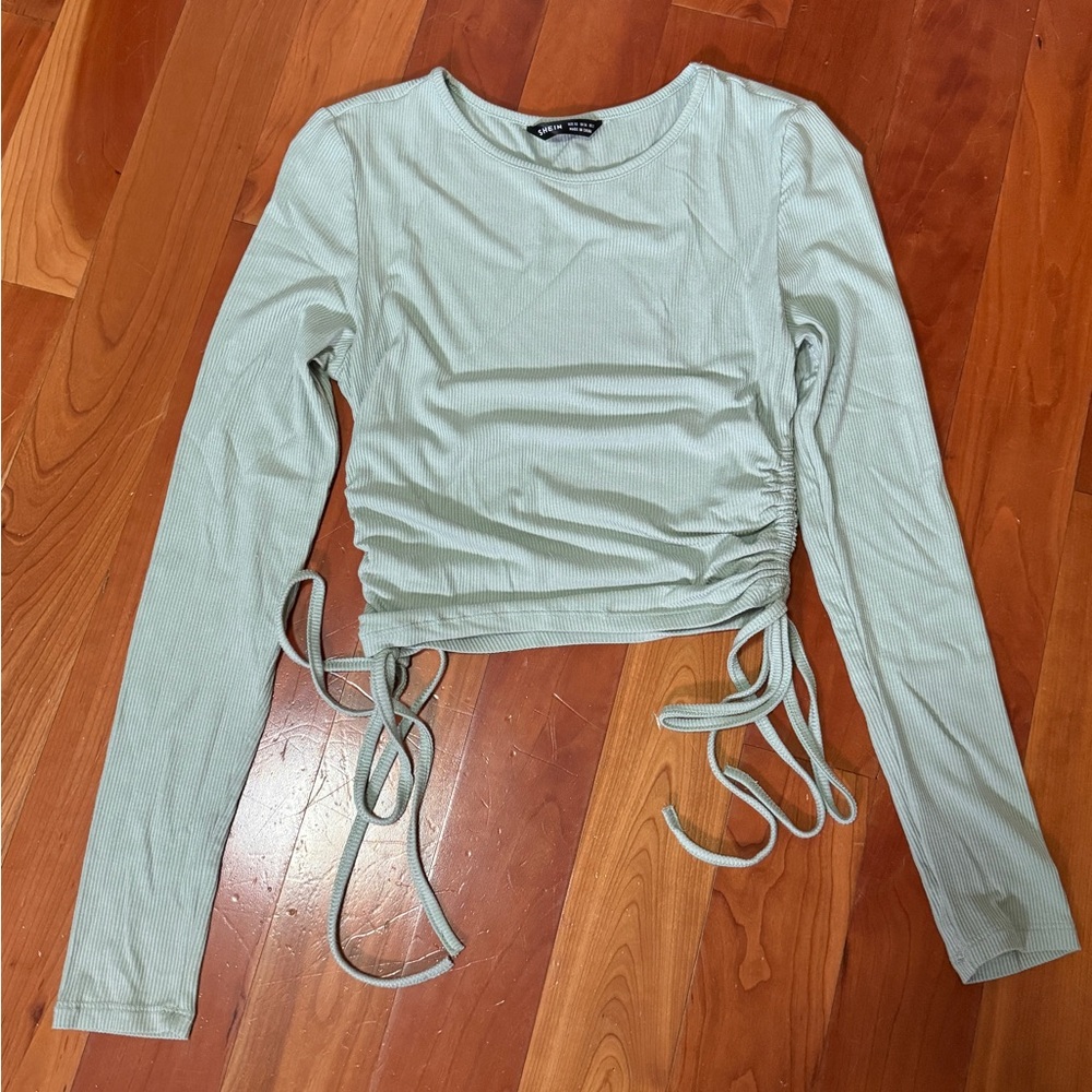 XS sage green long sleeve